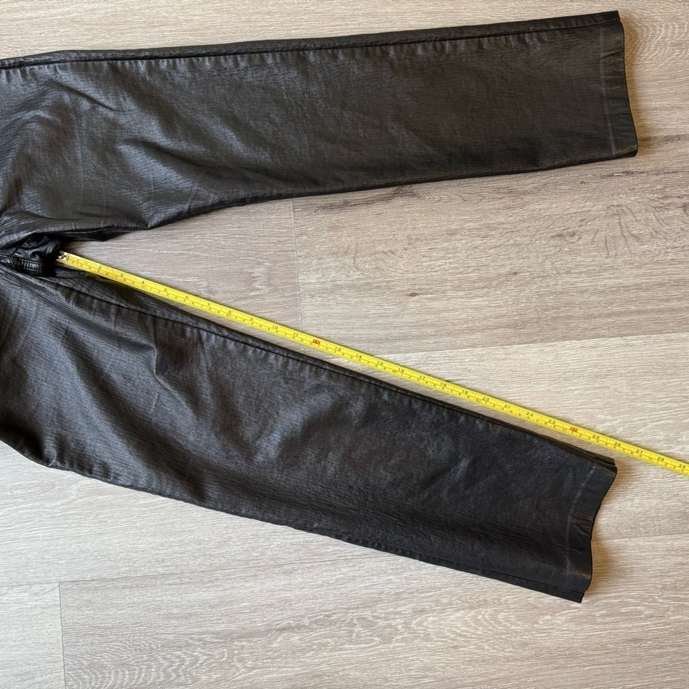 Wilfred Melina Black Vegan Leather Pants Size 2 Moto Biker Straight Leg - Picture 14 of 15
